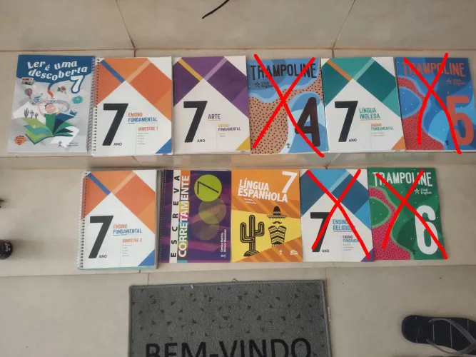 Livros 7 ano colégio adventista 