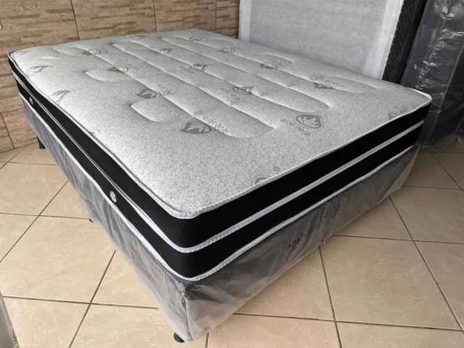 Cama box casal molas ensacadas 1.88x1.38 NOVO