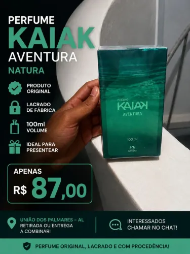Perfume Kaiak Natura Masculino 100ml Lacrado | Novo