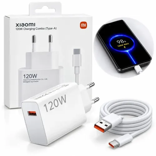 XIAOMI 120W Carregar Turbo super rápido (Tipo-A) com cabo Tipo-C 