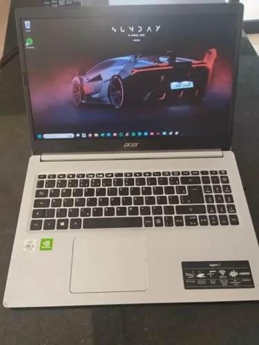 Notebook TOP! Acer Aspire 5 Intel i5, 1 Tb, 8Gb de RAM, Placa de Vídeo NVIDIA 2Gb.