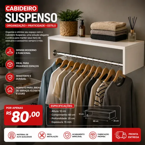 Cabideiro Suspenso