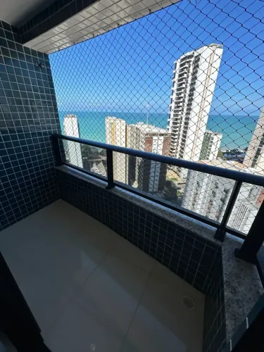 2qts Mobiliado ste var Andar Alto c/Vista do Mar e serviço de camareira