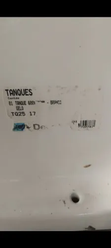 Tanque de lavar roupa cerâmica DECA 600X520MM