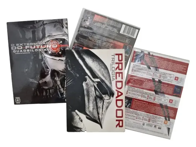 Exterminador e Predador - Coleção Filmes de Ficção - BOX's de DVD's