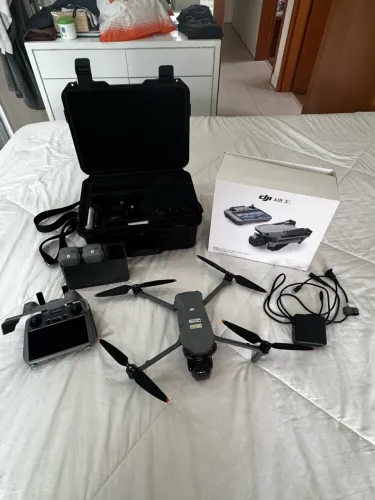 Drone DJI Air 3S + case + bolsa DJI+ combo Fly more + acessórios