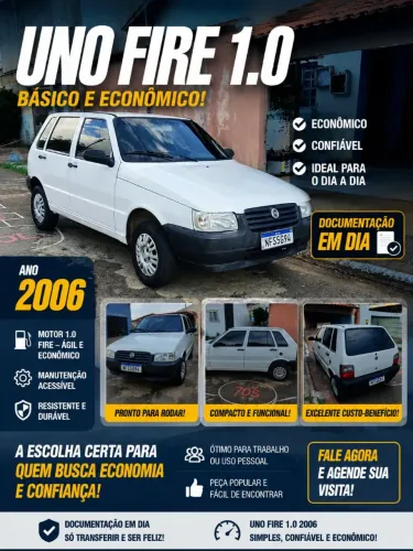 Fiat Uno Mille 1.0 Fire/ F.flex/ Economy 4P 2006