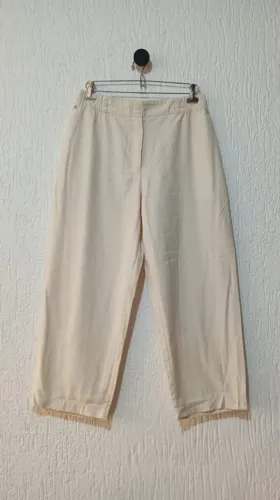 calça shoulder bege feminina tam 46