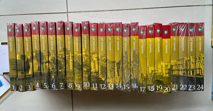 Curso Completo De Espanhol Editora Abril - 24 Volumes Novos Lacrados