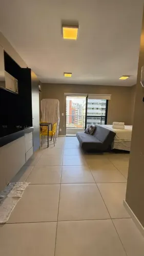 Vendo Apto Studio Mobiliado no Edifício Time na 2° quadra da Praia de Ponta Verde