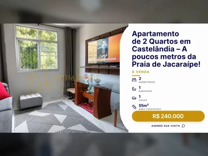 Venha viver em Conjunto Jacaraípe  Apartamento próximo a tudo que você precisa!