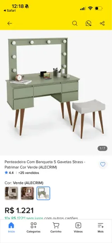 Vendo penteadeira strass