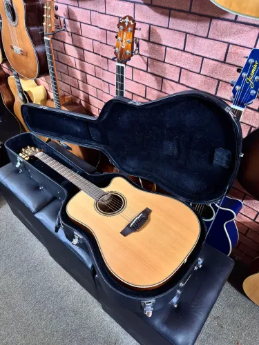 Violão Takamine japonês P3dc folk elétrico cedro ct4bii ANALISO TROCAS