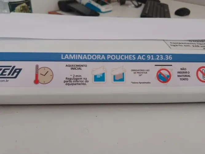 Plastificadora Profissional para Polaseal Gazela - AC 91.23.36 - Perfeito Estado!