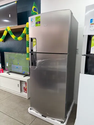 Geladeira Consul 410L Frost Free inox Nova