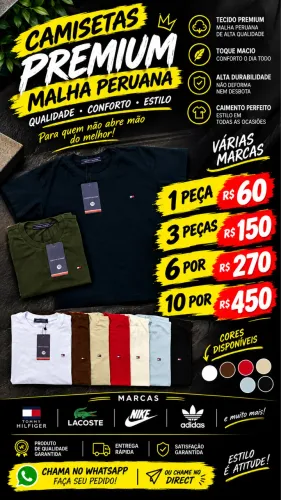 Camiseta malha de peruana ?Qualidade e estilo