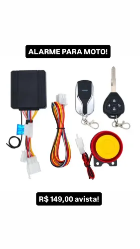 Alarme para Moto até 3X no cartão.
