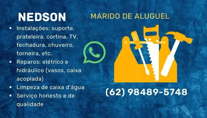 Marido de aluguel. Instalações, consertos, reparos.