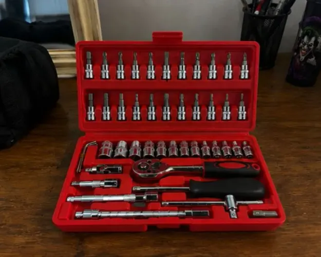 Kit Ferramenta 46 Peças - Prático e Rapido