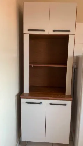 Paneleiro/Armário/Estante 4 portas 2 nichos para Cozinha