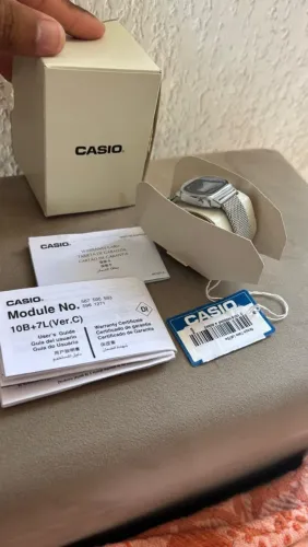 Relógio Casio Vintage Prata Feminino (LA670WEM) - Original com Manual e Caixa