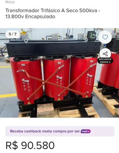 Auto transformador 13,800 saída 380v, duas unidades 50mil juntas