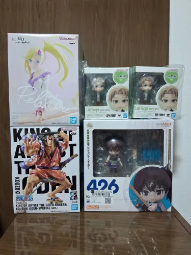Anime Figures Originais Lacradas (Unidades) - One Piece, Spy x Family, Re:Zero, Kancolle