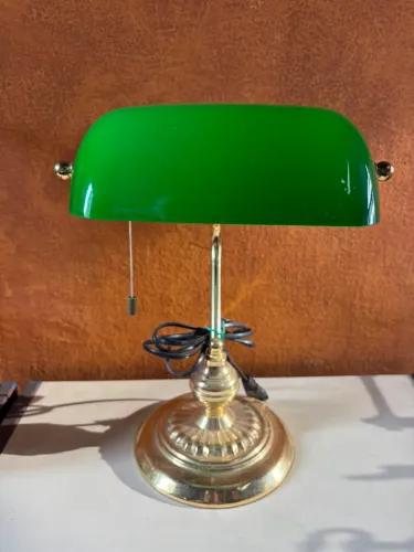 Luminaria banker de mesa vintage
