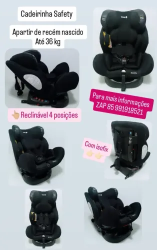 Cadeirinha de Carro safety com isofix 