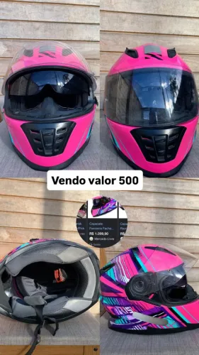Capacete Norisk Rosa