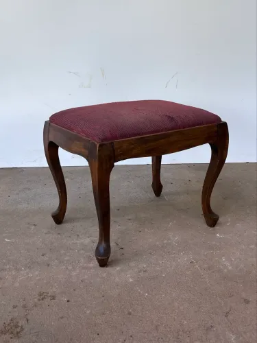 Banqueta provençal antiga em madeira maciça 