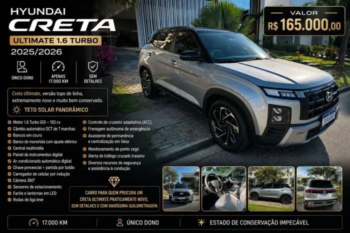 Hyundai Creta Ultimate 1.6 TB 16V Aut. 2026