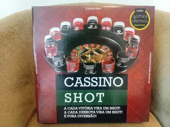 Jogo cassino shot (novo, sem uso, na caixa)