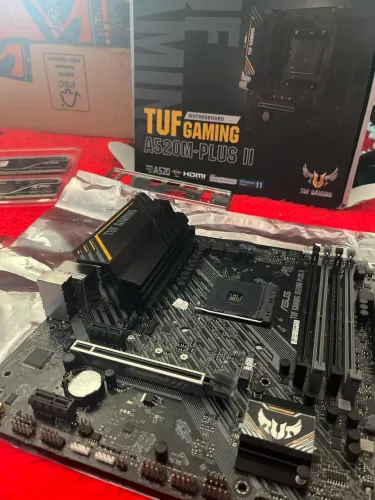 KIT AM4 RYZEN 7 5700X+MEMÓRIAS 2X16GB 3200MHZ+PLACA MÃE A520M PLUS II+FONTE HUSKY 650W