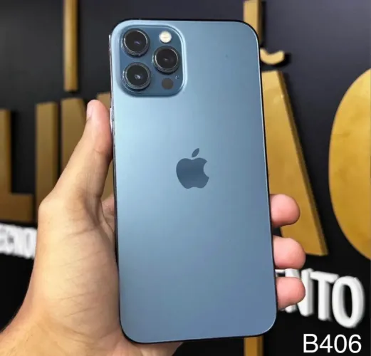 LOJA FÍSICA. IPHONE 12 PRO MAX 128GB AZUL | TODO | RETIRE JÁ
