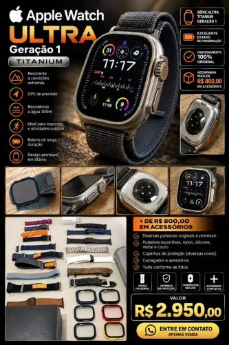Relógio Apple Watch ultra 1 titanium 49mm