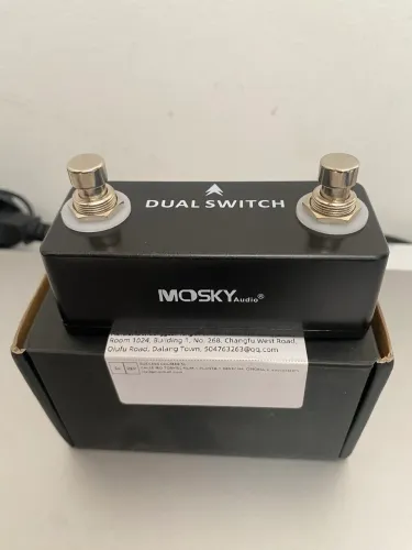 Footswitch Duplo MOSKY Audio - Dual Switch para Pedaleiras e Amplificadores