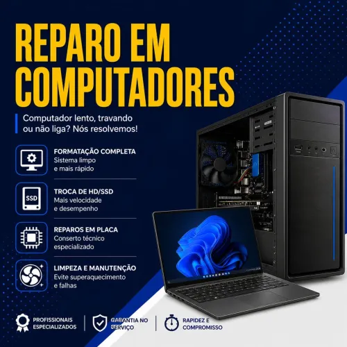 REPARO EM COMPUTADORES E NOTEBOOKS