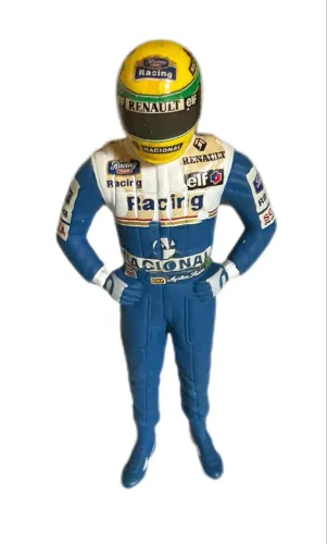 Boneco Ayrton Senna F1 Williams Renault - Michamps