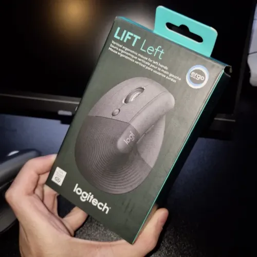 Mouse Vertical Canhoto Ergonômico Logitech Lift Left - Seminovo na Garantia