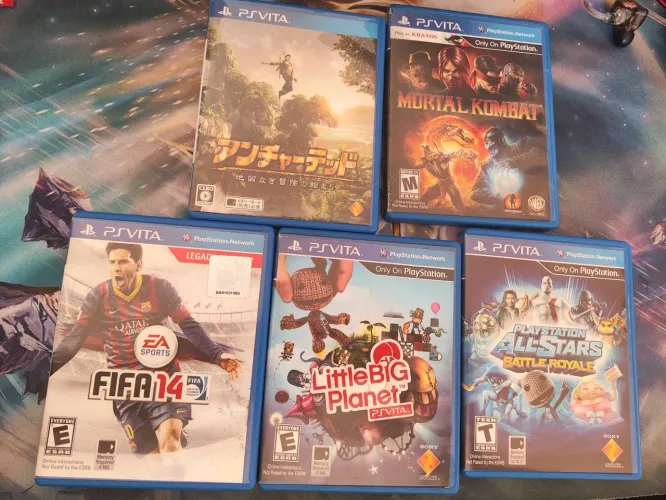 Kit 5 Jogos PS Vita Mídia Física 