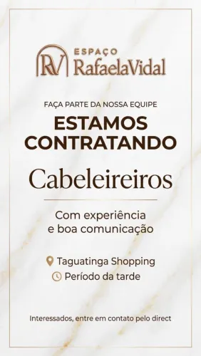 Contrata-se cabeleireiro