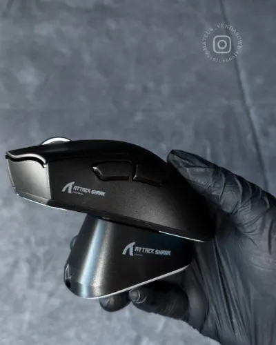MOUSE GAMER SEM FIO ATTACK SHARK V3 PRO - COM DOCK MAGNÉTICO