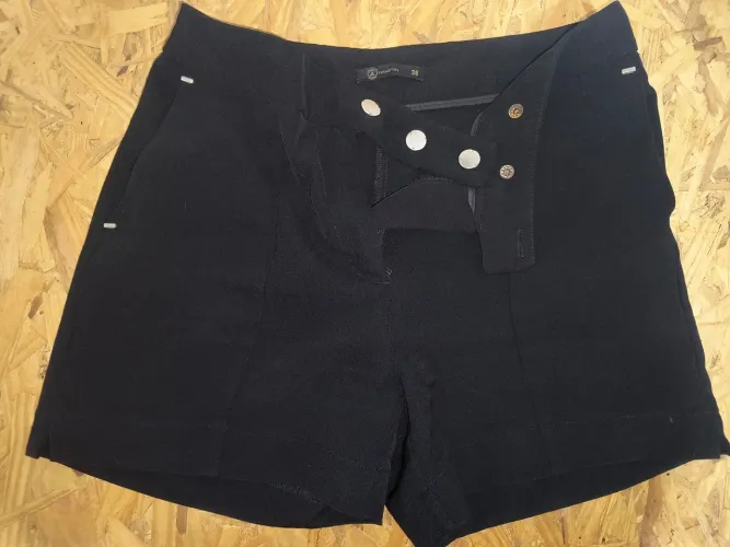 Short alfaiataria preto 36