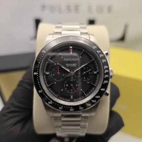 Relógio Masculino Longines Conquest Chronograph 42mm Automático - Linha Premium AAA+