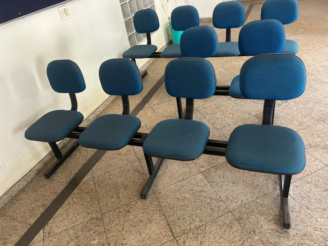 Longarina Secretaria Azul