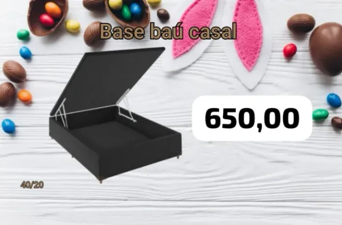 Base baú para colchão casal 