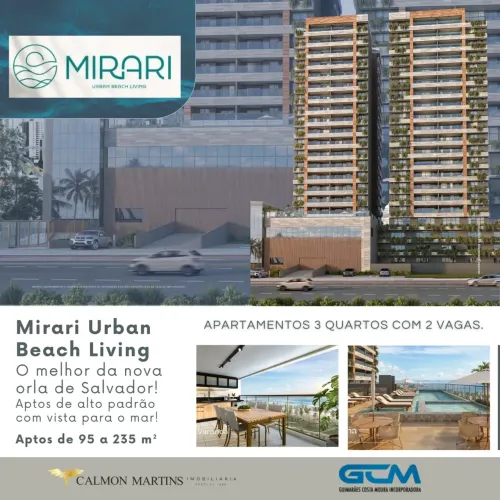 EXCELENTE  APARTAMENTO COM 3 QUARTOS ( 1 OU 2 SUÍTES) NO MIRARI JAGUARIBE
