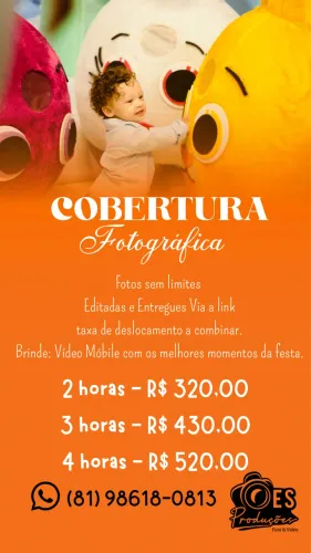 Cobertura Fotográfica para Festas