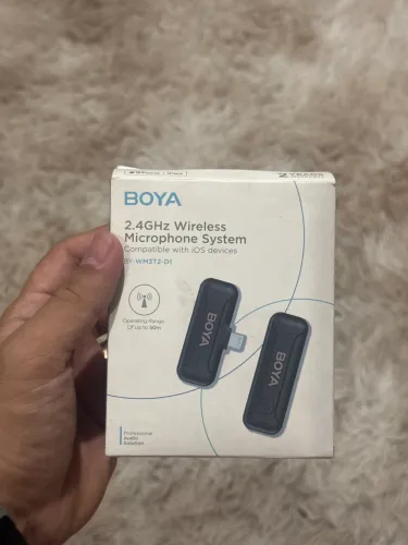 Microfone sem fio Boya para celular 